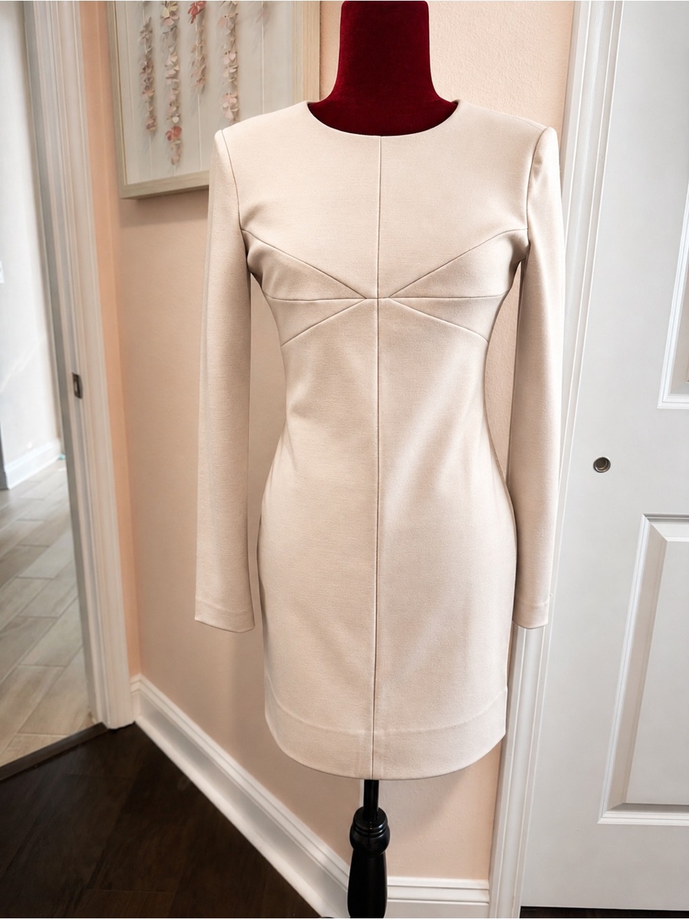 NWT Diane Von Furstenberg clean Lee Ivory Mini Dress 2 DVF